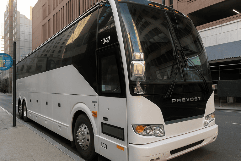 a Charter Bus Rental Federal Way coach bus