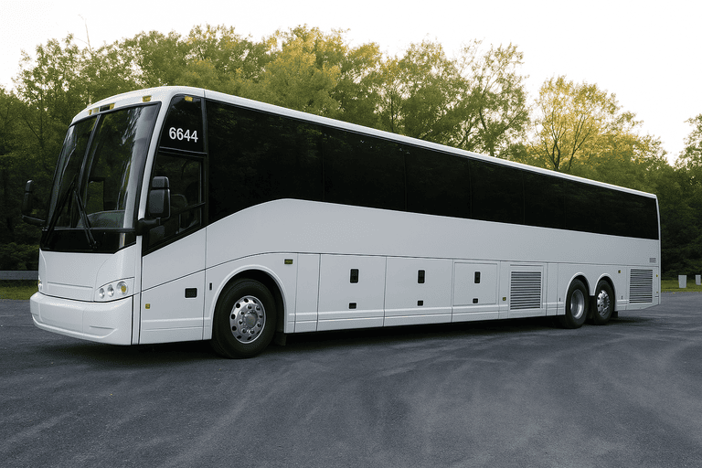 exterior of Charter Bus Rental Federal Way coach bus